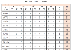 年間順位（しずか）